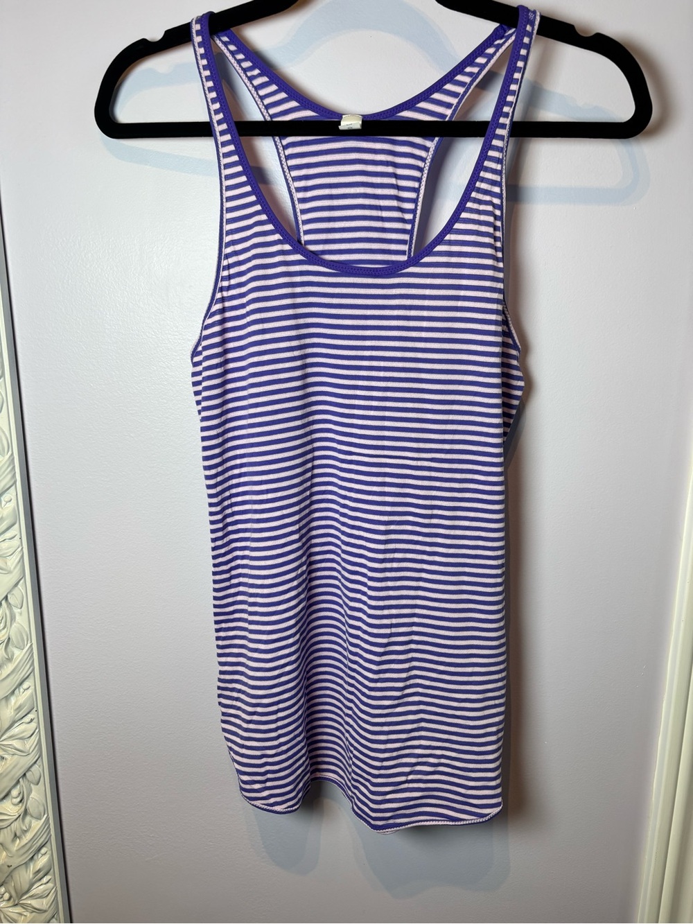 lululemon athletica Purple & Pink Striped Racerback Athletic Tank Size 6